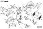 Bosch 3 600 HA4 50C Rotak 430 Li Lawnmower 36 V / Eu Spare Parts